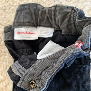 Hanna Andersson black corduroy pants